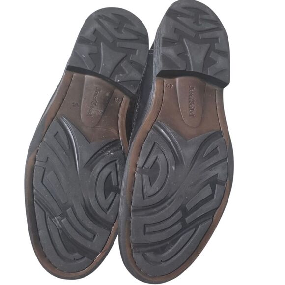 Josef Seibel Black Leather Slip On Loafers 9.5/10